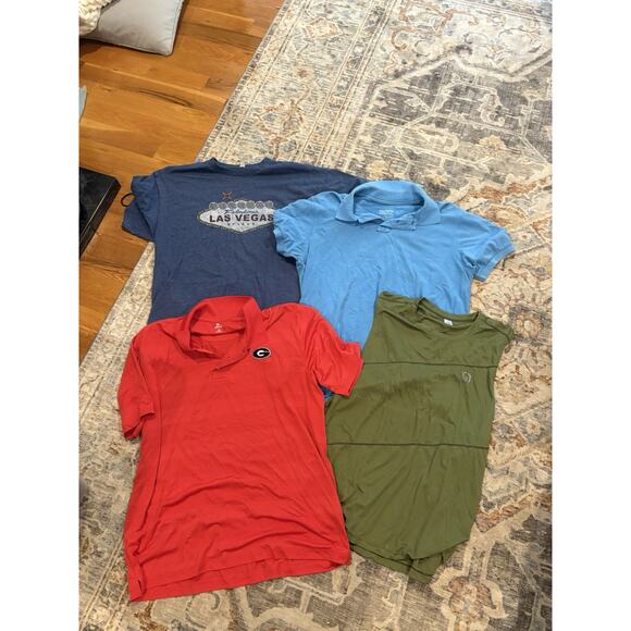 Lot of 18 Men’s Shirts (Polo and Tee Shirt), All sized XL - XXL. Assorted Brands - Picture 2 of 5